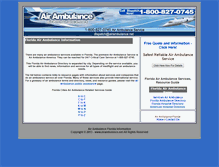 Tablet Screenshot of florida.airambulance.net