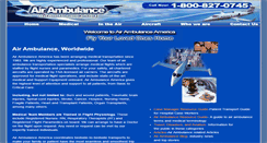 Desktop Screenshot of airambulance.net